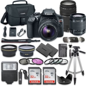 Canon EOS Rebel T6 DSLR Camera Bundle with Canon EF-S 18-55mm 