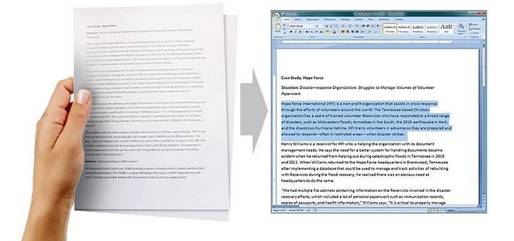 How to convert Scanned JPEG to Editable Word File