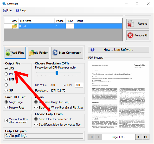 How to Easily Convert a PDF to JPG