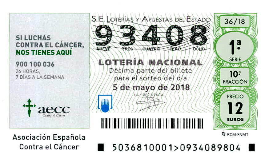 Spanish Charity Raffle “Contra el Cancer”